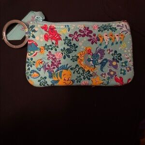 Vera Bradley Disney Blue Floral Key & Card Holder